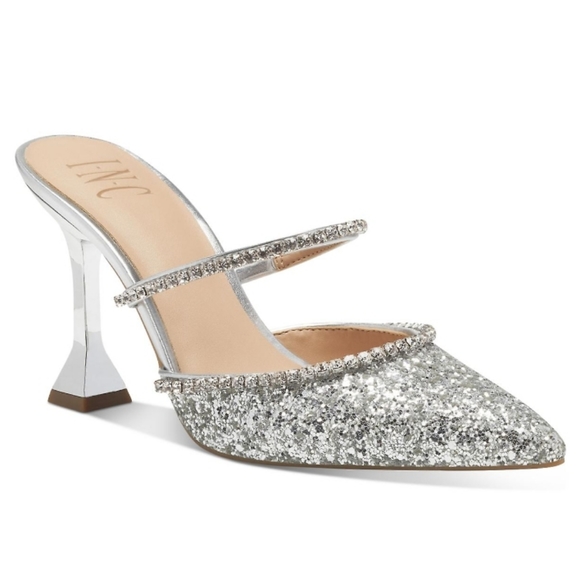 INC International Concepts Shoes - INC International Concepts Gylana Pointed-toe Pumps Silver -6